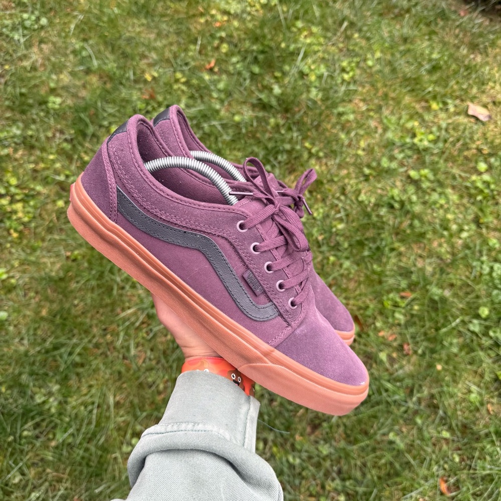 Vans Chukka Low Pop Cush Port Gum Purple Skate Shoes Sneakers 721356 Size 12